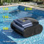 Aspirateur de piscine pour piscine creusée et hors-terre, nettoyeur de piscine sans fil avec navigation intelligente, auto-stationnement, indicateur à DEL, robot de nettoyage de mur et de ligne de flottaison jusqu'à 2150 pieds carrés