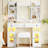 43.2" Vanity Desk with LED Mirror and Lights-879279255