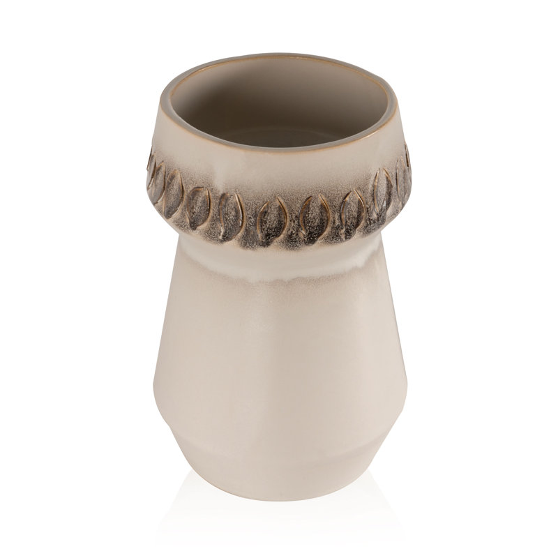 Petit vase de table en céramique Moitoso, H 9 po x l 6 po x P 6 po