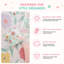Ensembles de literie fleuris en microfibre pour filles, 1 place et 2 places (twin/twin XL).