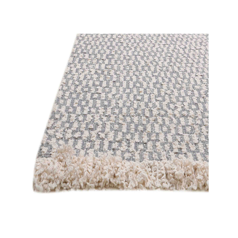 Abstract Area Rug in Black/Light Brown, Runner 2'6" x 12'