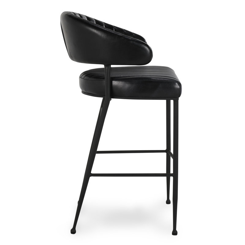 Umbria Stool, Black, Bar Stool (30" Seat Height)
