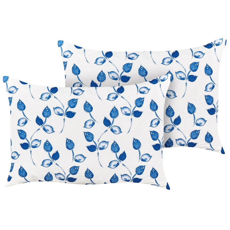 Torbora Indoor / Outdoor Floral Rectangular Lumbar Cushion With Filling