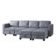 Canapé modulaire en velours de 116 po Esmer-664983330
