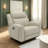 Cobe Manual Recliner Chair, Solid Wood And Soft Top Grain Leather-101759095