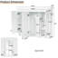 Armoire de rangement murale 35 po-130174638