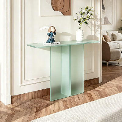 Frosted Acrylic Console Table