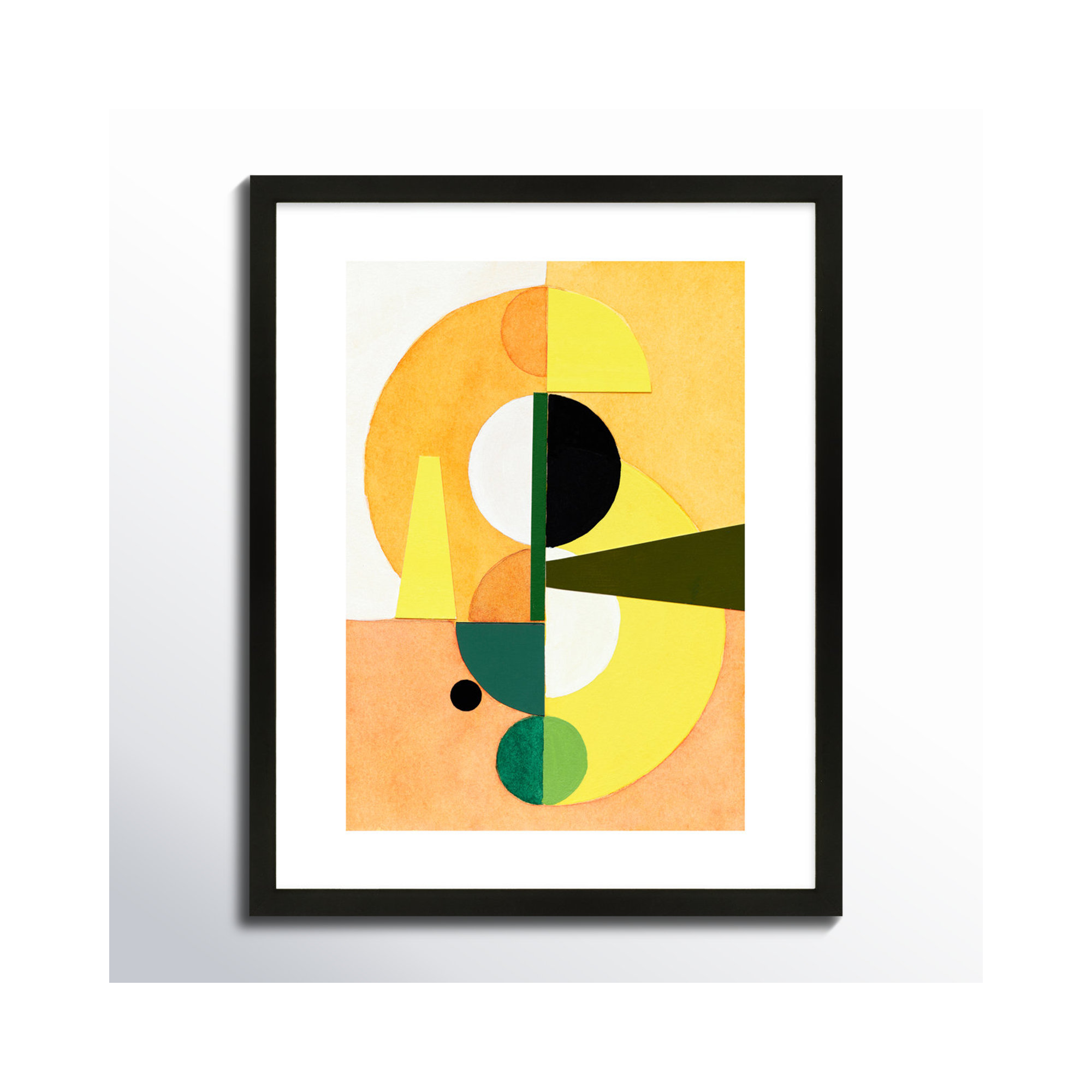 Composition Nr. 19 by Allison Rietta, Black, 24" W x 30" H