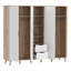 Teliyah 5 Door Manufactured Wood Wardrobe