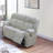 Ash Color Fur Like Corduroy 2Pc Motion Sofa Set - Sofa & Loveseat With Console, Reclining Function-1987578661