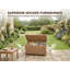 Acle Rectangle Tempered Glass Outdoor Coffee Table with 270L Storage- 104 cm W 53 cm D-597139712