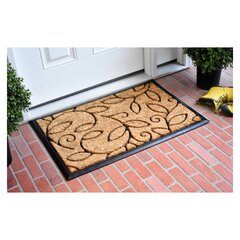 Boalt All-Weather Personalized Non-Slip Outdoor Door Mat Canora Grey Color: Black, Customize: Yes