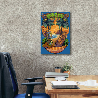 «Tiki Man Hammock» par Flyland Designs, art mural sur toile