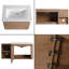 Ensemble de meuble-lavabo mural simple 40 po avec plateau en céramique Narnby-836330785-813775074