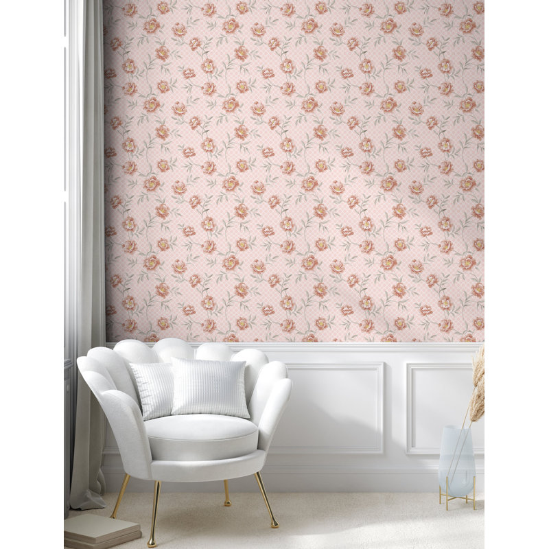 Nomi Roll, L 72 po x l 13 po, Rose pâle et saumon pâle