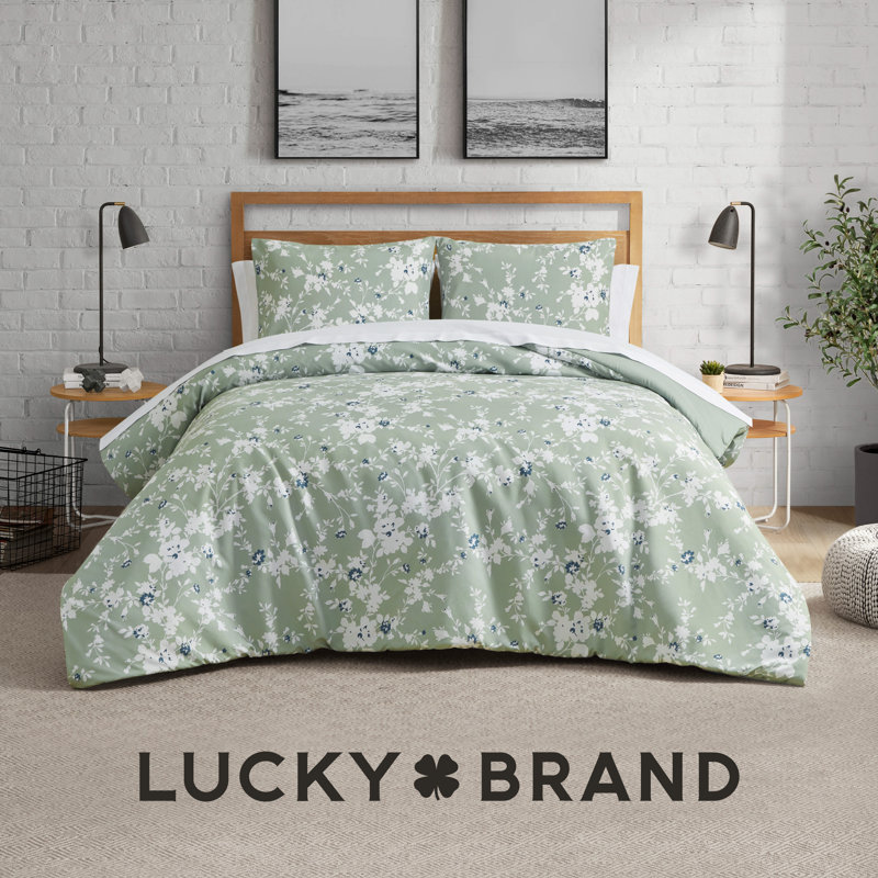 Full Blue Reversible Microfiber Comforter Set with Piped Edges