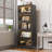78.75'' Tall Iron Display Cabinet With Glass Doors
