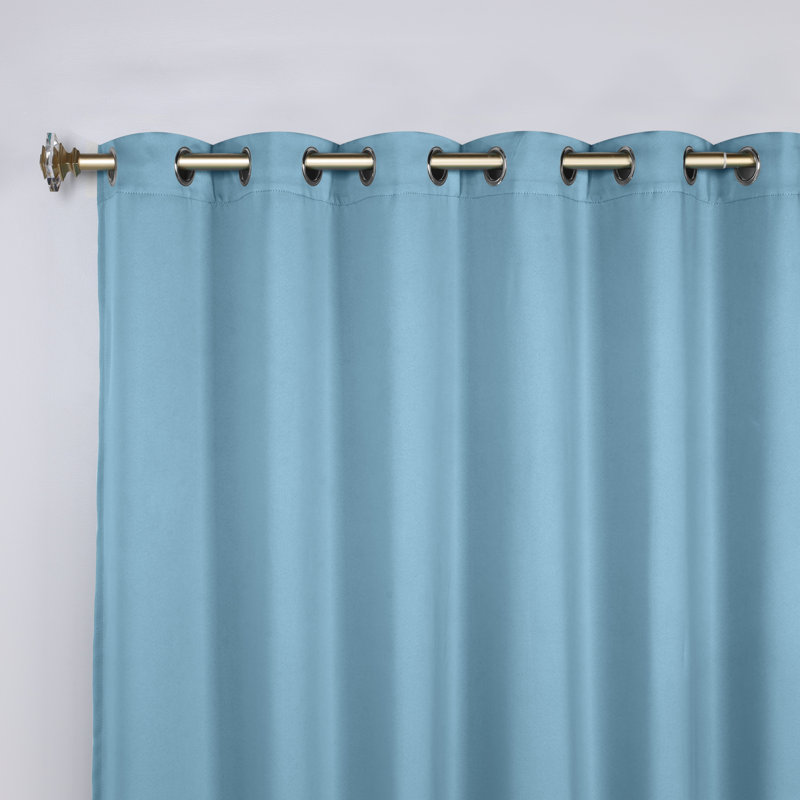 Paire de rideaux obscurcissant avec œillets Millendon, Bleu pâle, L 70 po x L 96 po