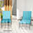 Outdoor Lounge Chair Cushion Set of 2, UPF50+ 200gsm Fabric and 25D High-Density Foam, Foldable Patio Chaise Lounge Cushion Set, Fade Resistant for Lawn Pool, 76" x 23", Light Blue