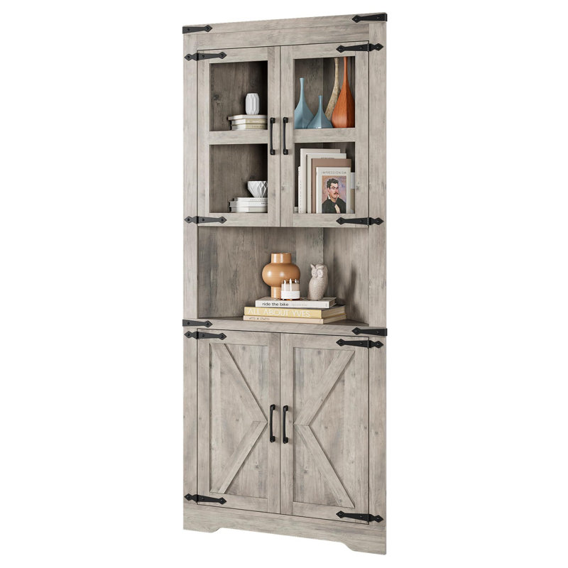 Buffet décoratif Baryal, Gris délavé