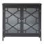 Fiama 38" Three Shelf Accent Cabinet with Two Glass Doors-50188782