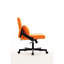 Fauteuil de bureau moderne orange, roues, jeux, maquillage, rembourrage en mousse à mémoire de forme, sièges ergonomiques, espaces de travail à réglage de l'inclinaison, revêtement en lin doux, rotation à 360 degrés, fonction-1394363306
