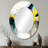 Abstract Transitional Shapes II - Large Oval Wall Mirror On Metal-1424159519