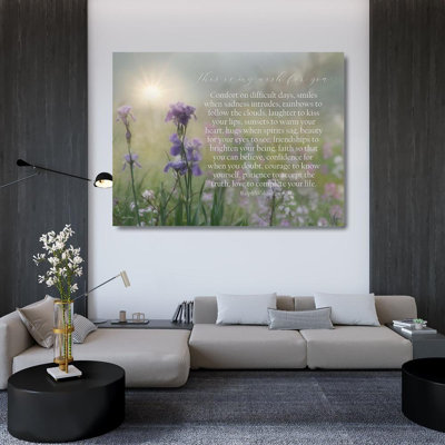 Art encadré sur toile tendue par Trinx Deiter, Lori Gallery: My Wish for You, Floral