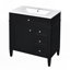 Meuble-lavabo de 30 po avec lavabo supérieur-272071125