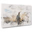 King Penguin Watercolour - Wrapped Canvas-56660149