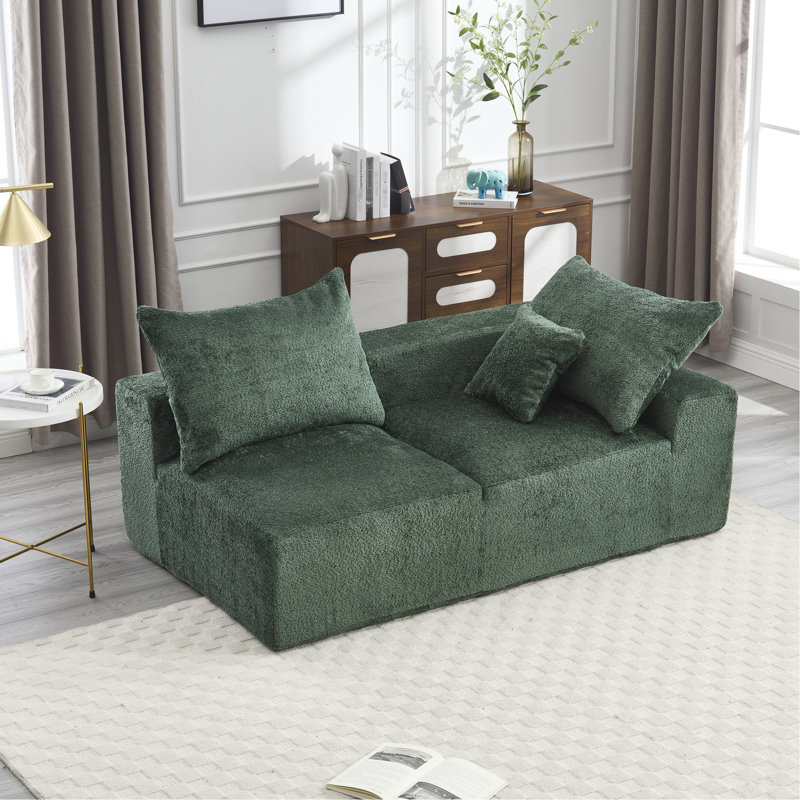 Chenille revêtue de tissu d'ameublement en tissu d'ameublement chaleureux et invitant - détente et confort, Émeraude