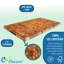 Planche à découper en bois de teck massif EcoDecors certifié FSC, avec rainure à jus, poignées et chute à déchets, 34 x 20-115074389
