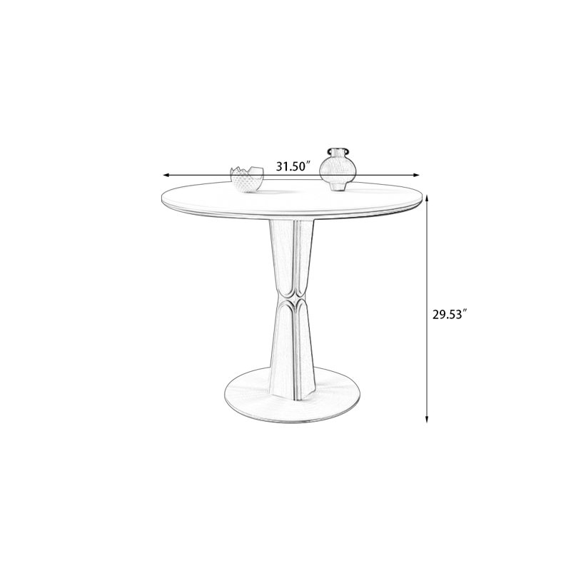 Table de salle à manger en acier inoxydable, H 29,53 po x L 31,5 po x l 31,5 po