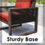 Chaises en bois et osier avec coussins-108791193
