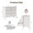31.7'' W Fluted Nightstand with Charging Station-1190796649