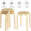 Tabouret court en bois massif-2083594589