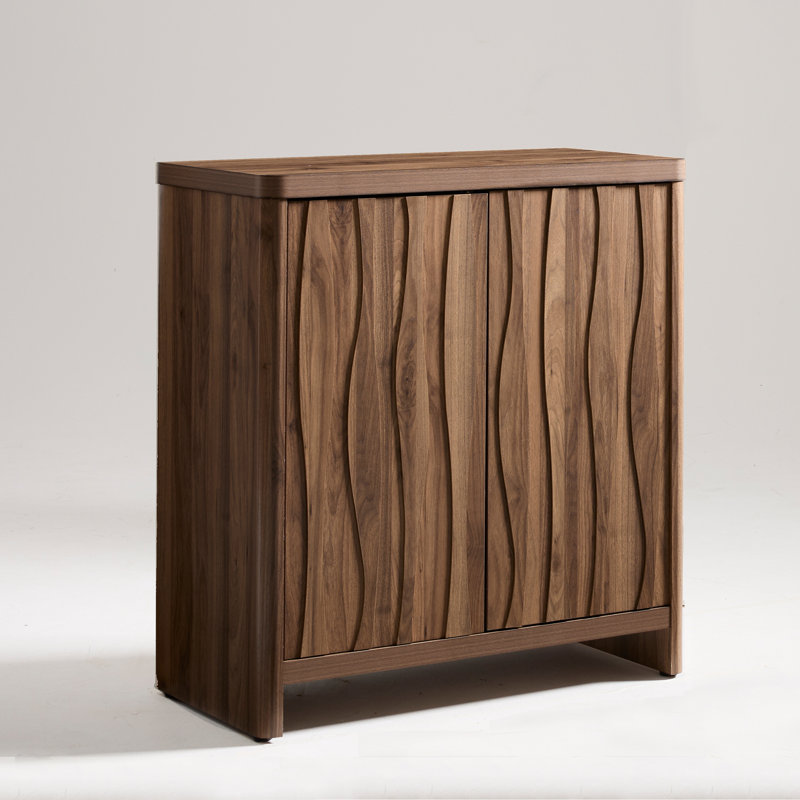 Mahlea 2-Door Manufactured Wood Accent Cabinet, Walnut