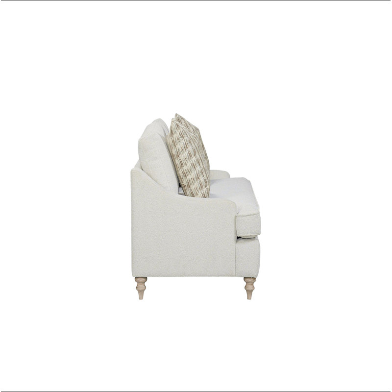 Causeuse réversible en tissu de polyester enveloppé de Dacron, comprend 2 coussins