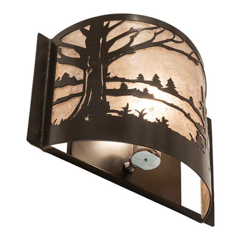Jalee Steel Flush Mounted Sconce