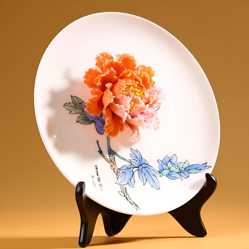 Assiette suspendue en céramique Artisan