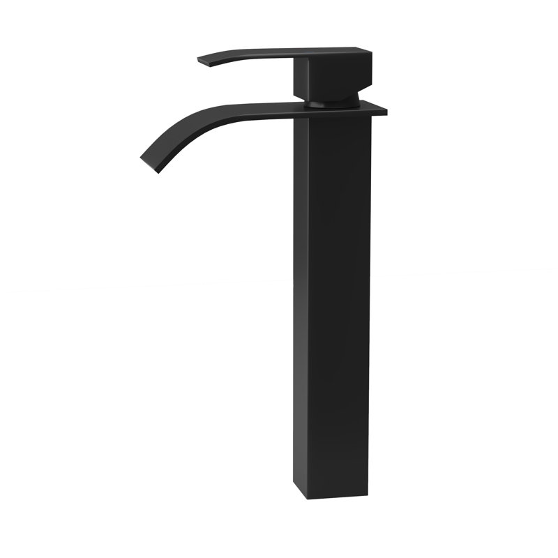 Matt Black Bathroom Sink Faucet 6" - Stainless Steel 304 Construction Sleek Modern Look Single Handle For Easy Water Management Suitable Home Bathrooms With Build Design Style Control And Temperature