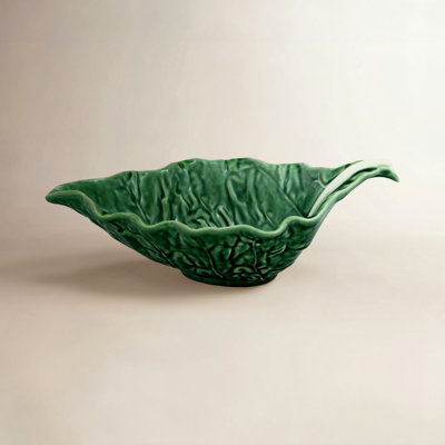 Cabbage Earthenware Gravy Boat
