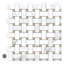 Carreau de mosaïque en marbre tressé 2 po x 3 po-40607722