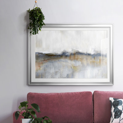 Impression d'automne encadrée avec marée mat et verre biseauté