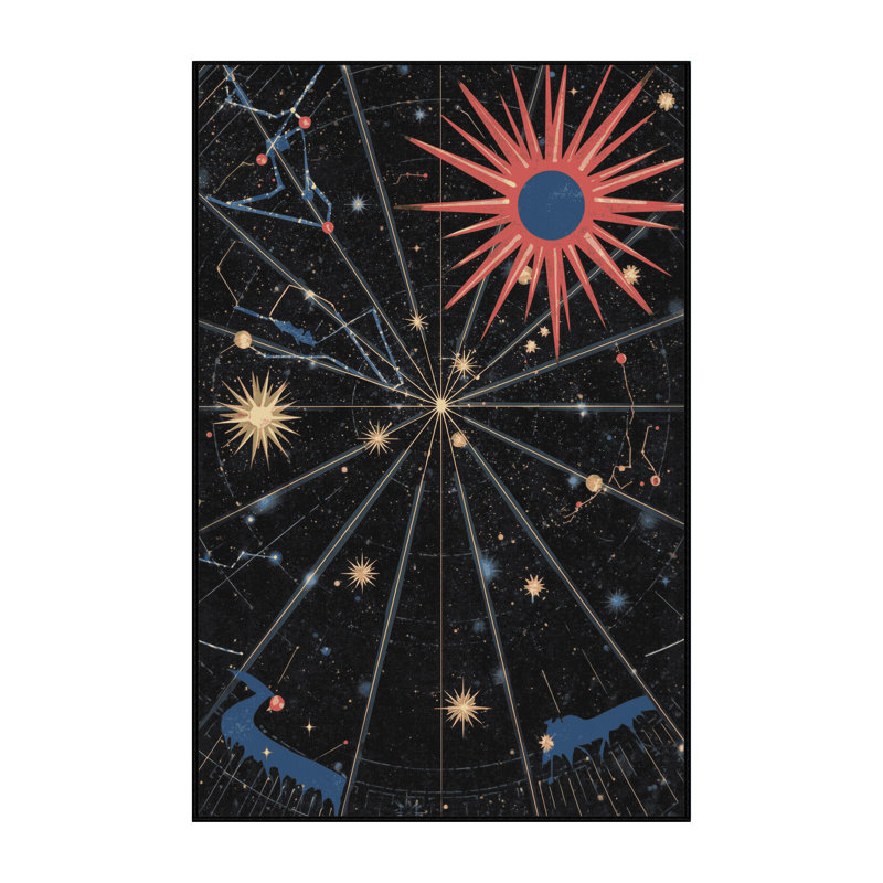 Tapis gris et noir délavé à la machine Pavlo, 7 x 10
