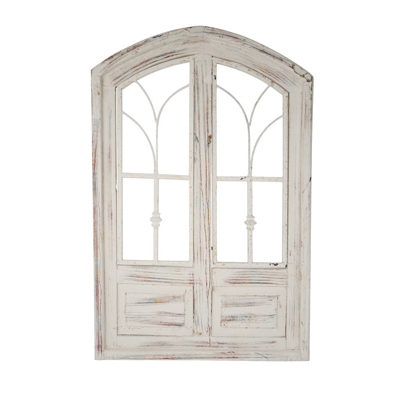 Décoration murale, H 36 po x l 24 po x P 1,5 po, Blanc usé