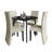 5 Pieces Dining Set With Round Table-1196708931
