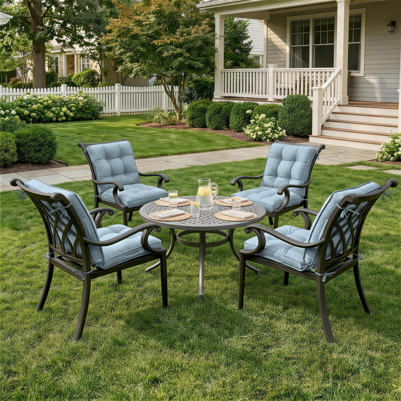 Outdoor/Indoor Seat / Back Cushion, Sky Blue, 21” W x 21“ D 