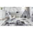 Alban Abstract Shag Charcoal Area Rug-139167306