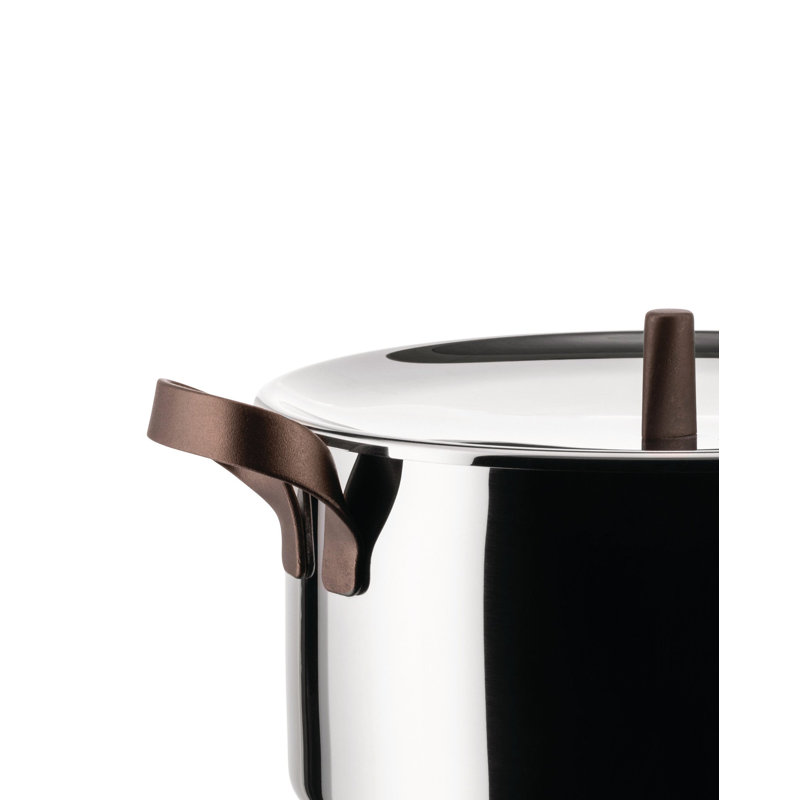 Alessi Edo Stainless Steel Soup Pot, 9.45"